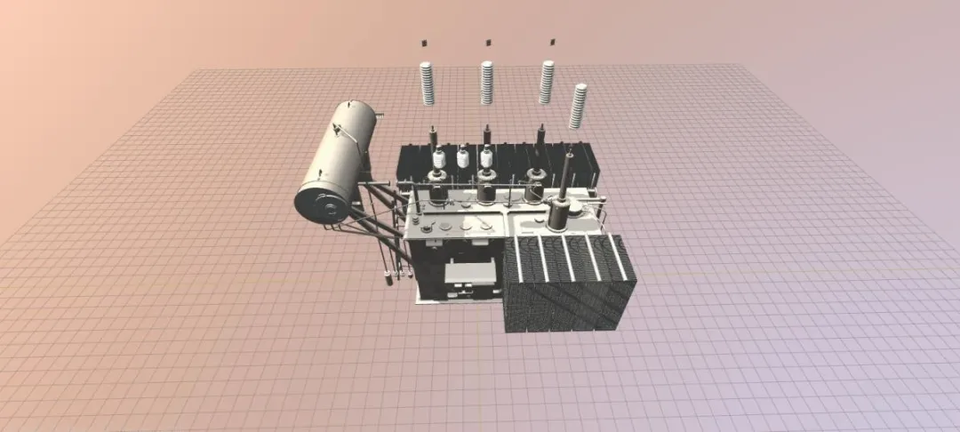 虚实结合的高铁牵引变电所主变压器仿真模型设(图1)