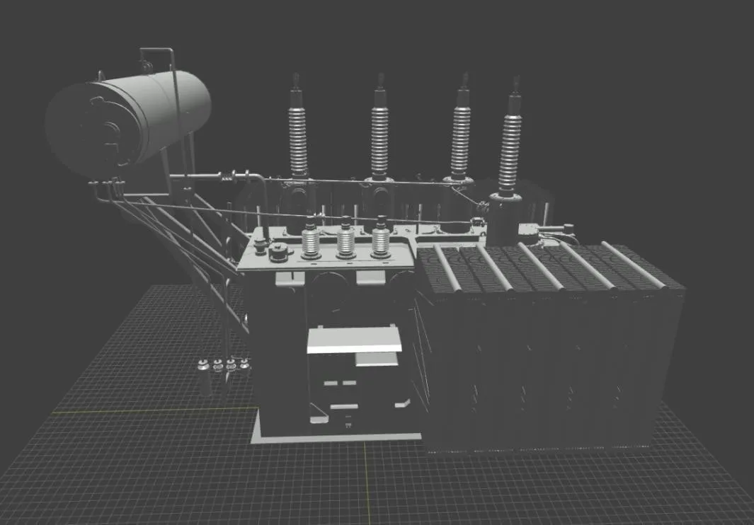 虚实结合的高铁牵引变电所主变压器仿真模型设(图2)